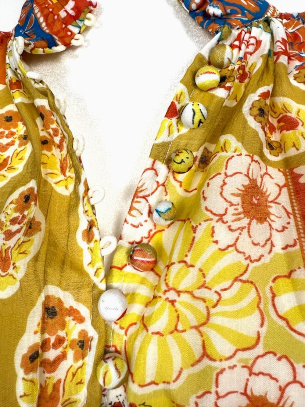NWOT Bella Boheme Gold Dust Aurora Blouse Boho Size M - Picture 8 of 13